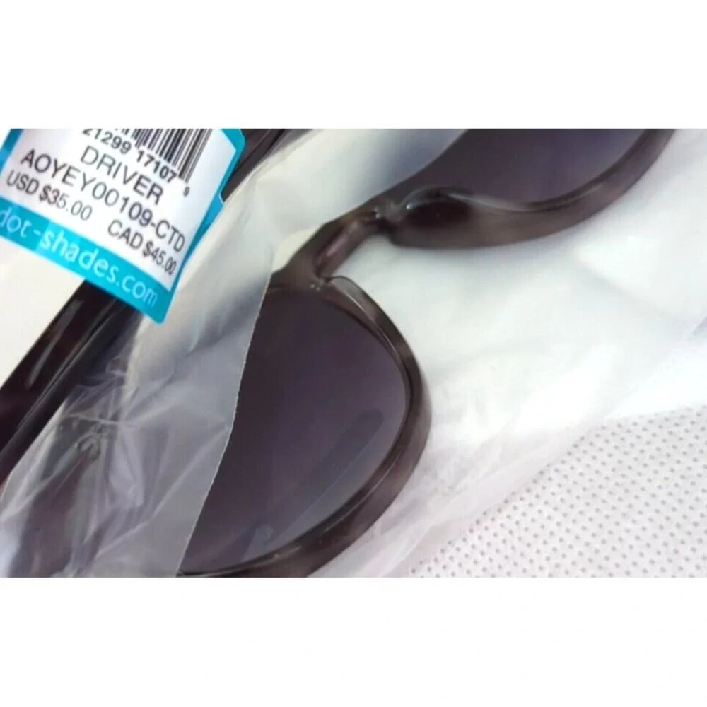 Dot Dash Driver Men's Sunglasses - Gray Spotted/Black‎